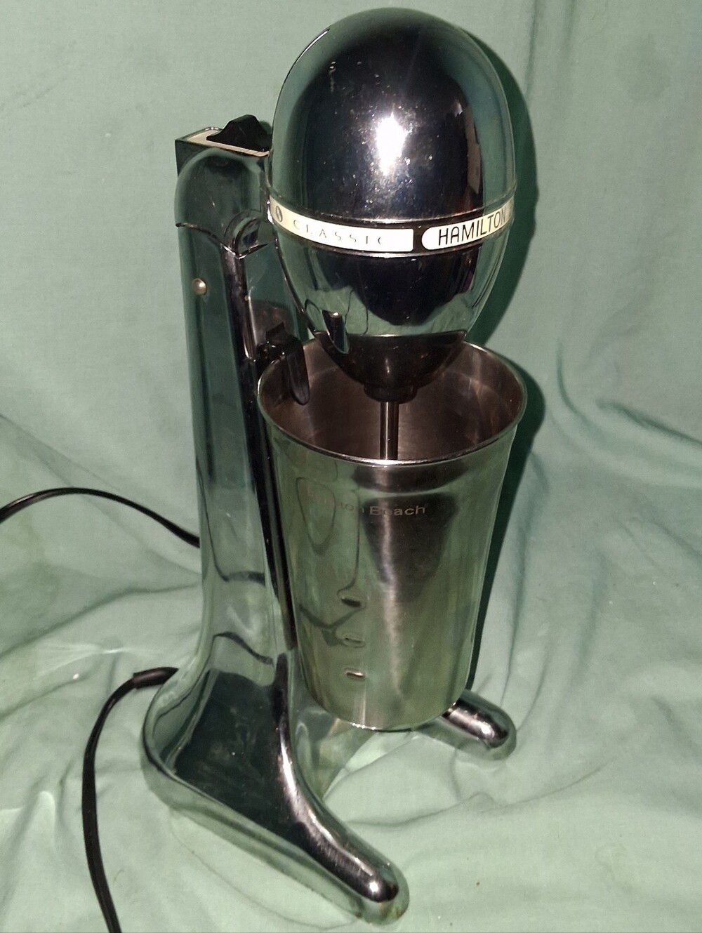 Hamilton Beach Drink Master Chrome Milkshake Mixer Model 730C